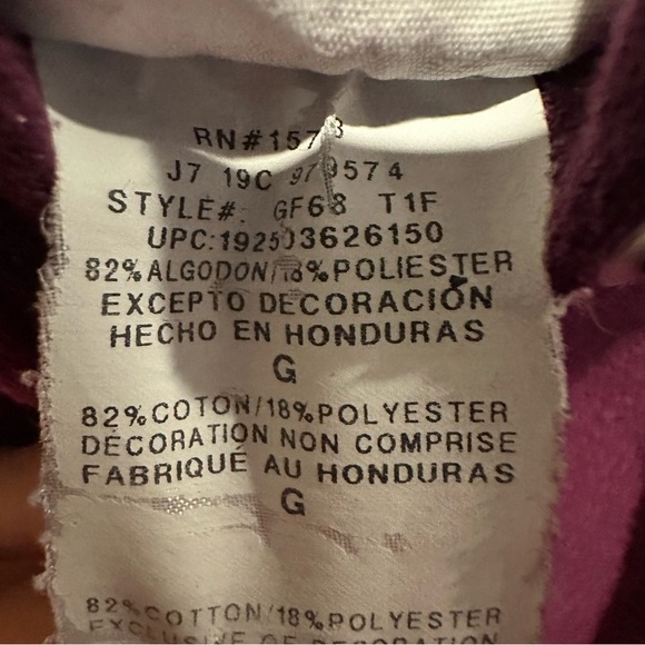 Champion Reverse Weave Women's Kangaroo Pocket Hoodie Purple Size Large - Picture 7 of 7